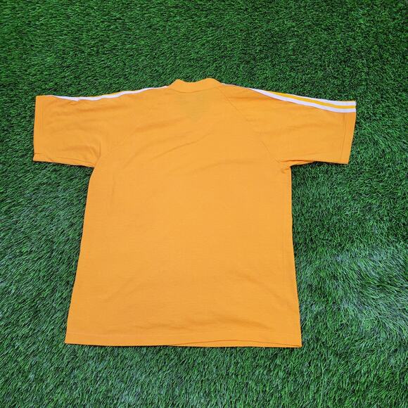 Vintage New-York University Shirt S/M 18x24 Yellow Cropped - Picture 2 of 12